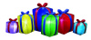 Row of Presents Holiday Inflatable